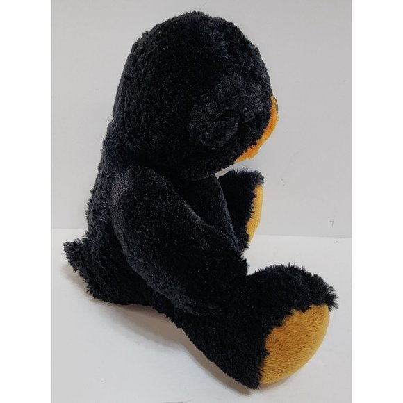 2005 Wishpets Bernie the Black Bear Plush Stuffed Animal Soft Fuzzy 10 Inches - Picture 5 of 8